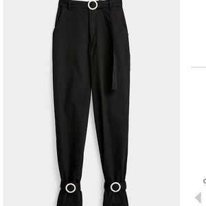 Hot & Delicious black diamond buckle pants NWT